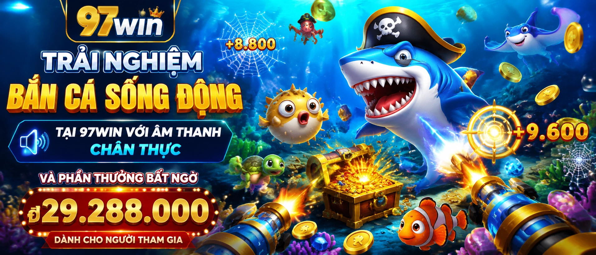 Bắn Cá Jackpot chủ đề đại dương