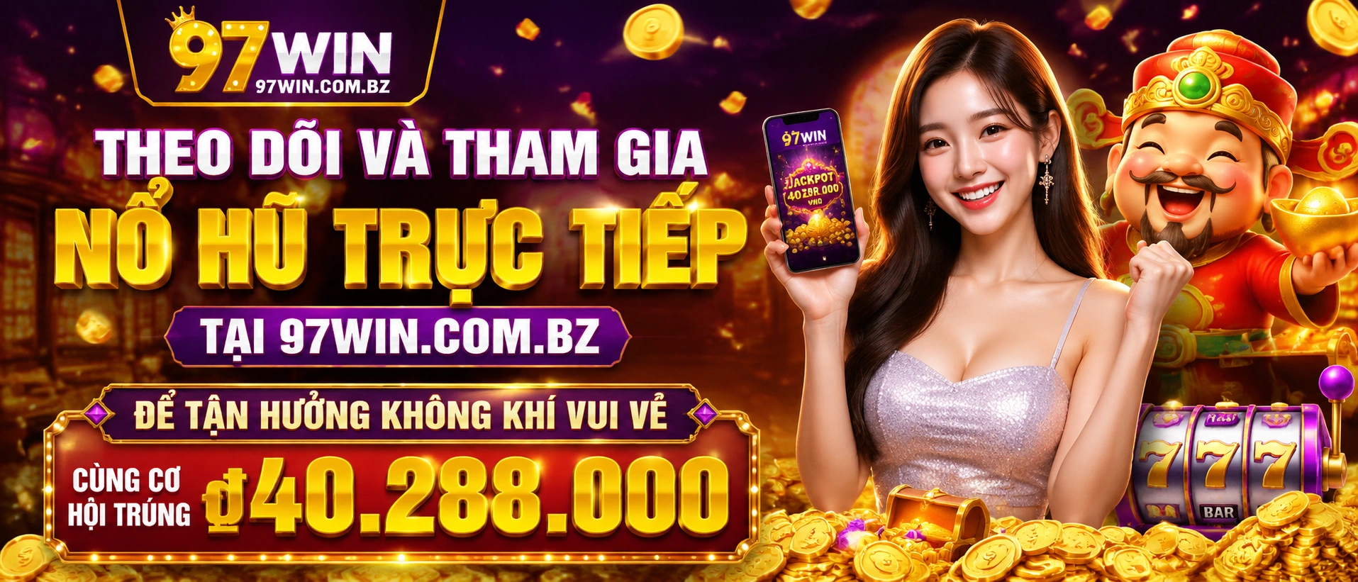 Khu Nổ Hũ 97win hiển thị trên giao diện mobile